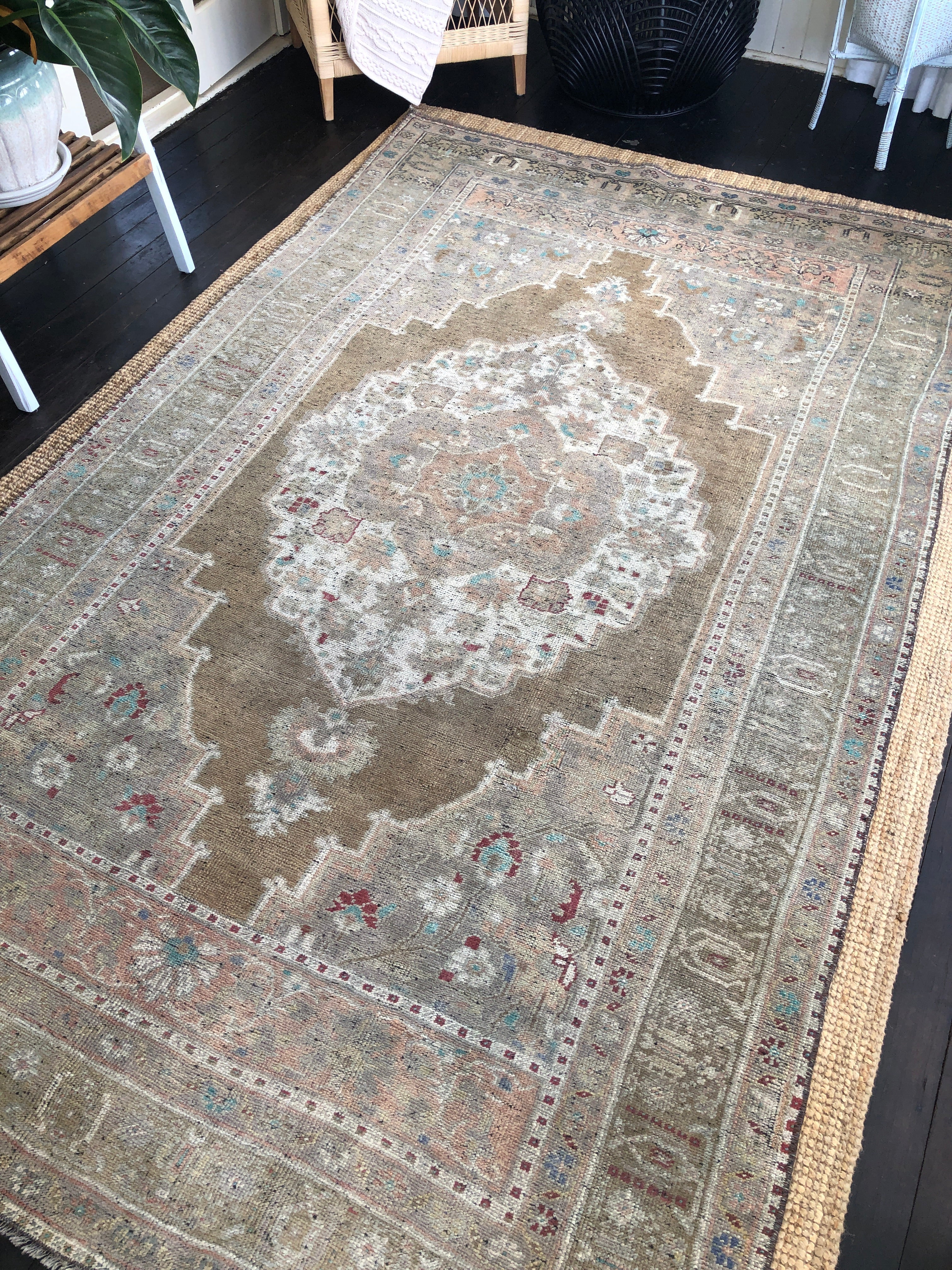 Vintage Turkish Area Rug - Filiz