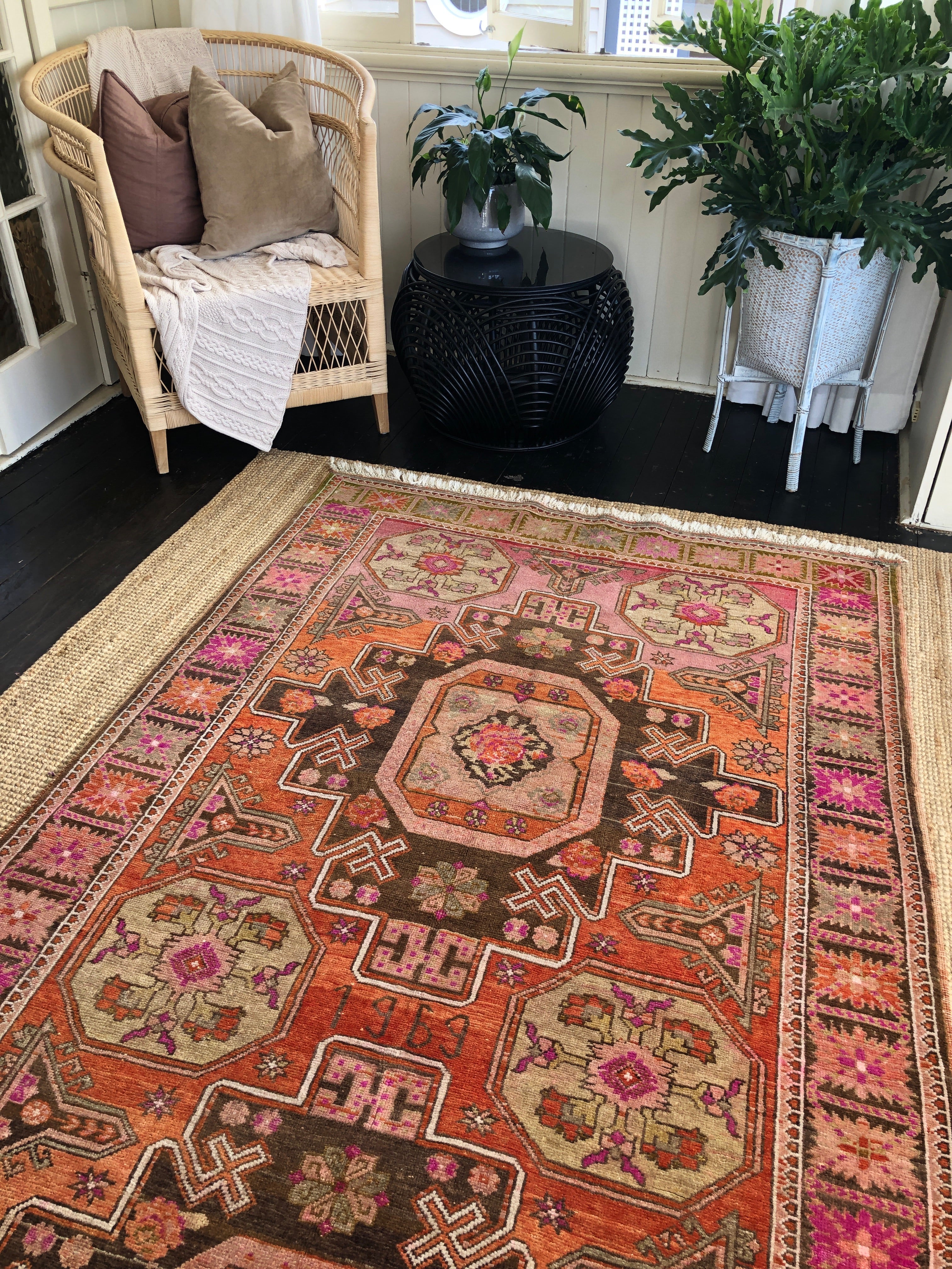 Vintage Turkish Area Rug - Esmeray