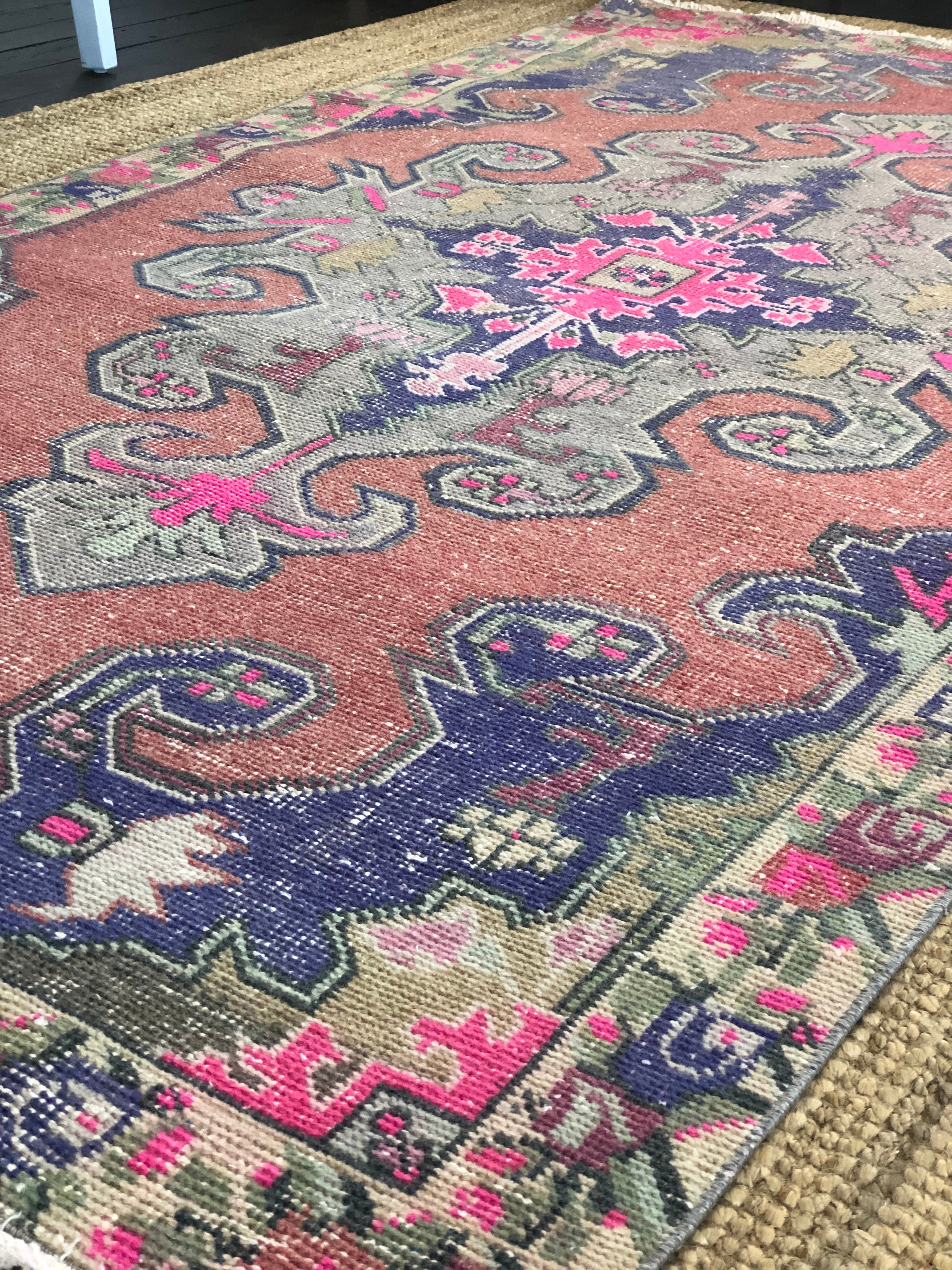 Vintage Turkish Area Rug - Sophia