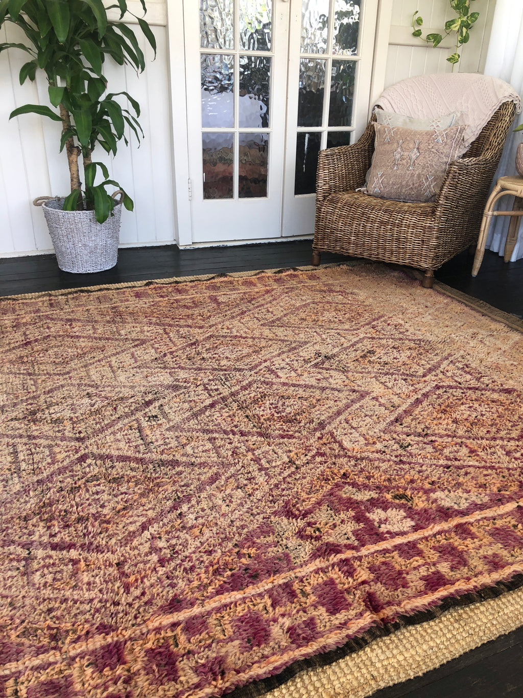 Vintage Moroccan Beni M’Guild Rug