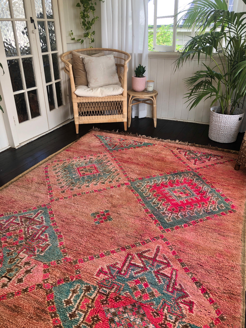 Vintage Moroccan Boujaad Rug