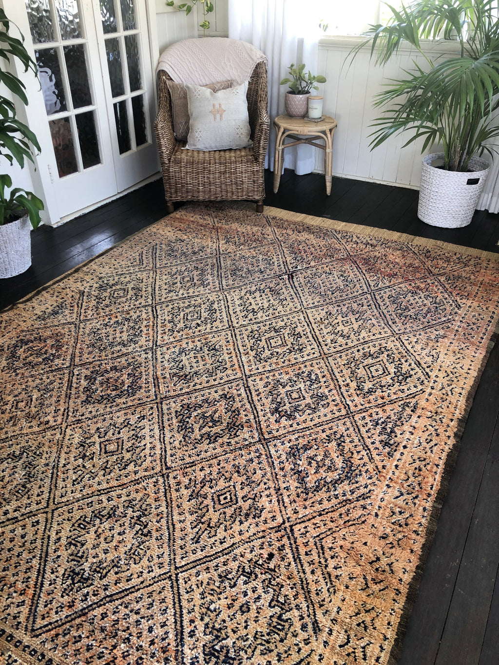 Vintage Moroccan Beni M’Guild Rug