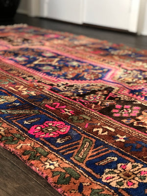 Vintage Persian Area Rug - Flamenco