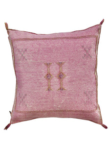 Custom - Cactus Silk Cushion Cover || Moroccan Pink