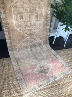 Vintage Turkish Runner - Desert Sands