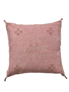 Cactus Silk Cushion Cover || Moroccan Pink