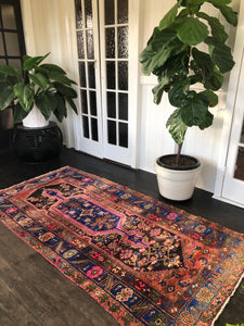 Vintage Persian Area Rug - Flamenco