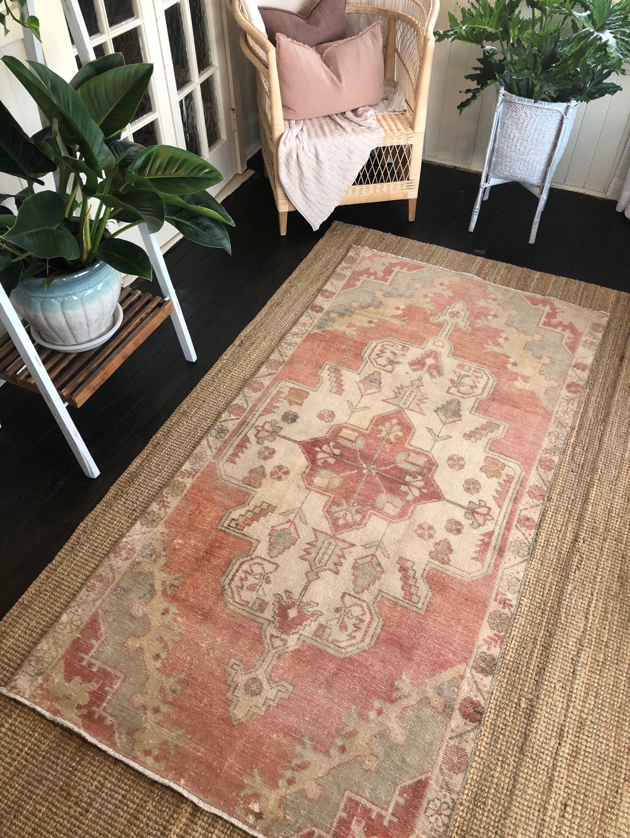 Vintage Turkish Area Rug - Celina