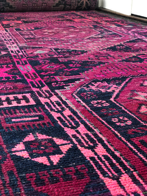 Vintage Persian Runner - Magenta Nights