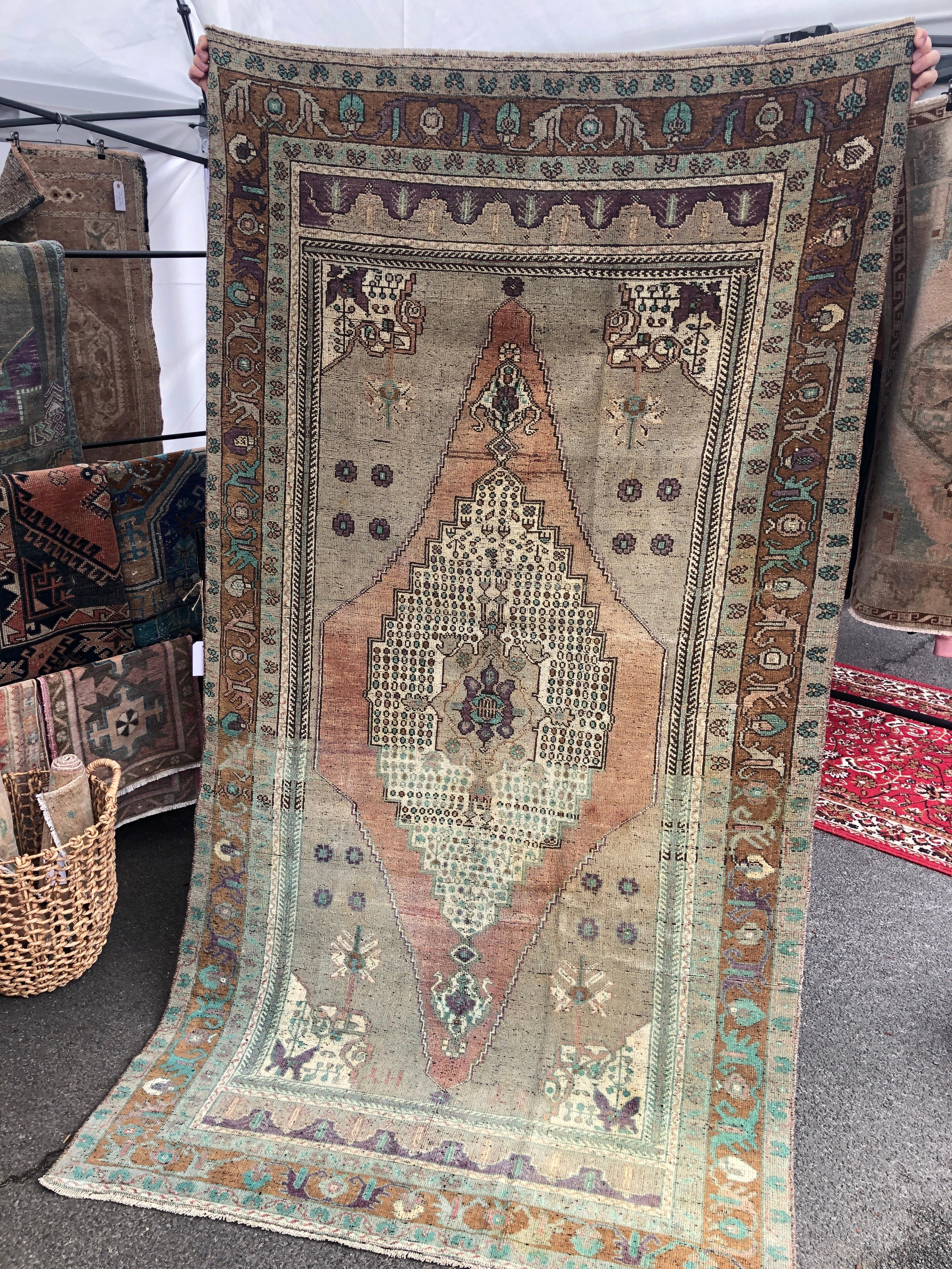 Vintage Turkish Area Rug - Zeynep