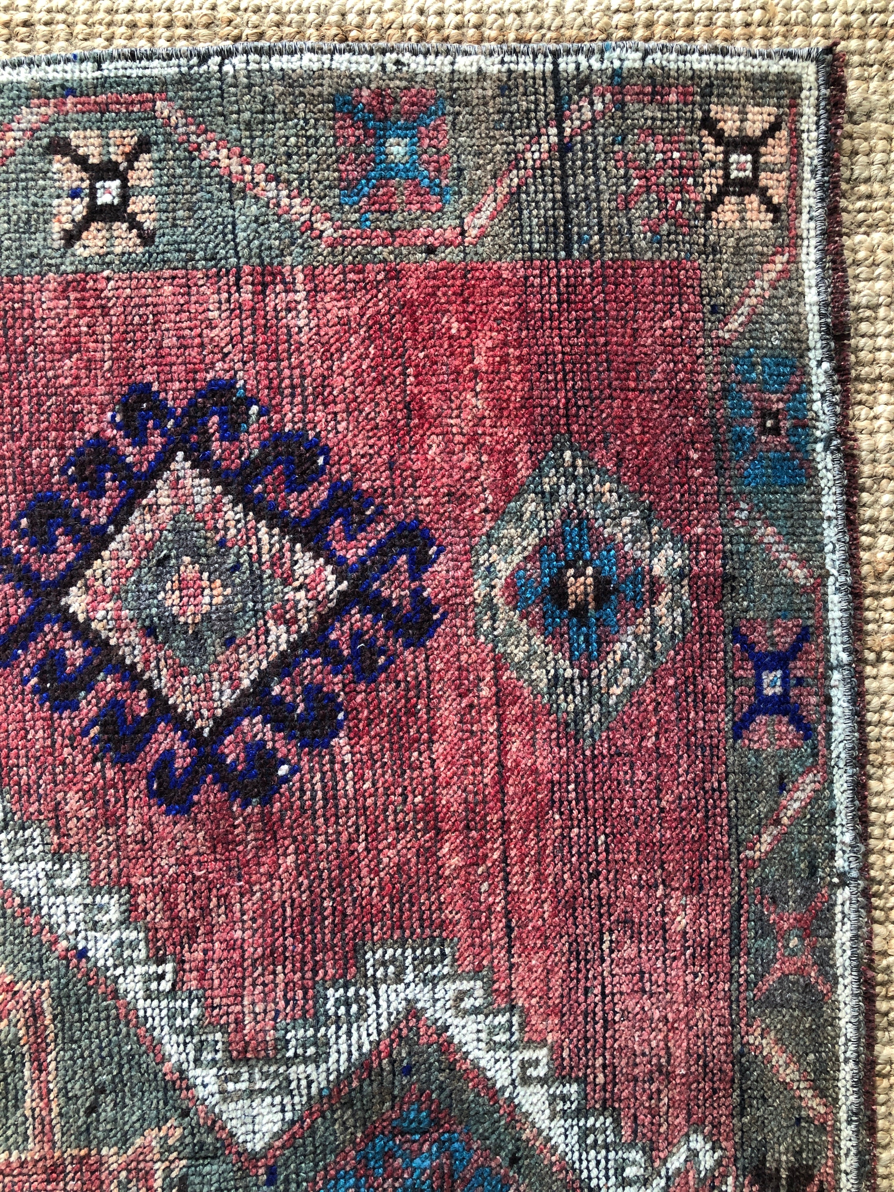 Vintage Turkish Area Rug - Feray