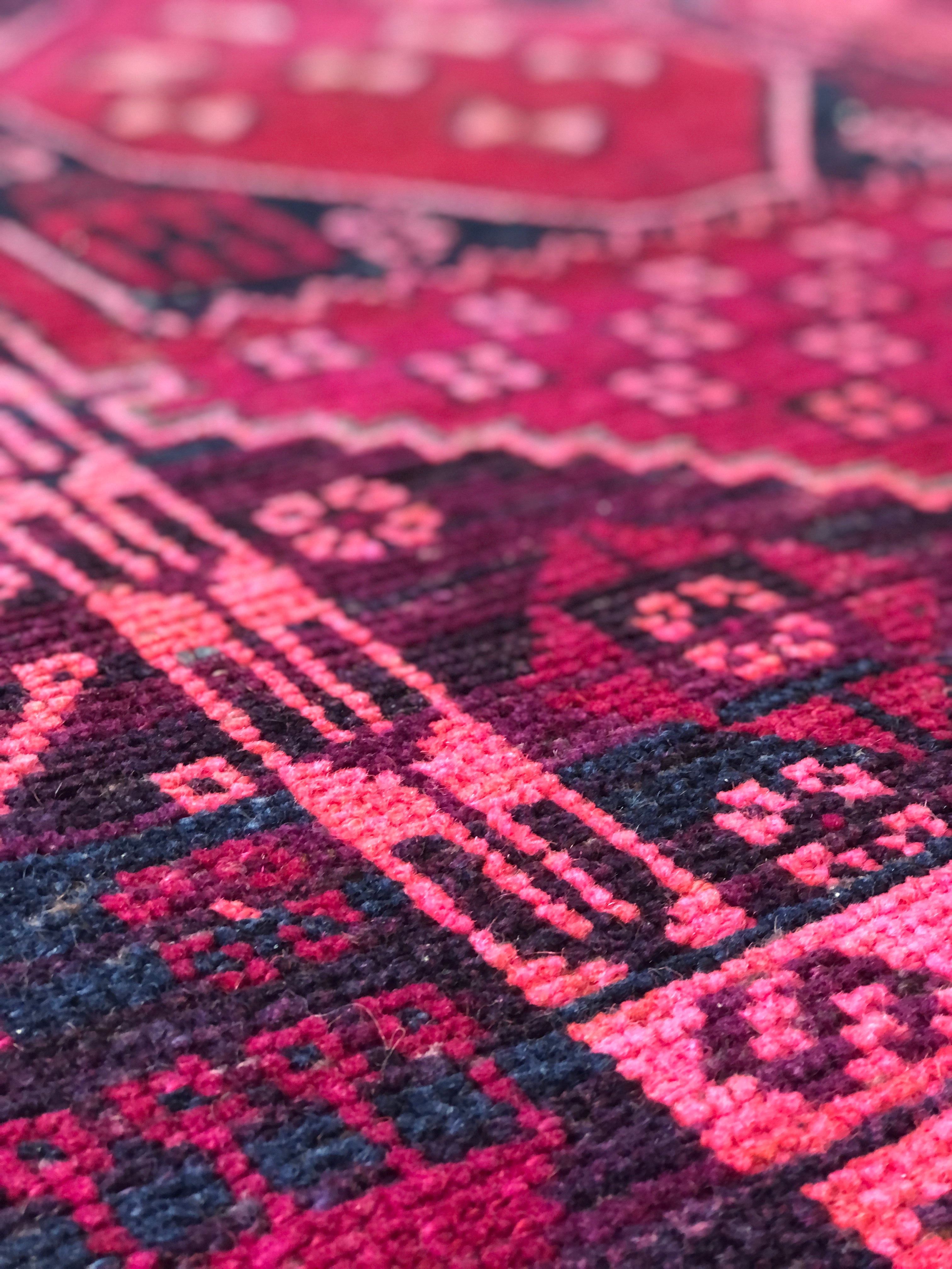 Vintage Persian Runner - Magenta Nights