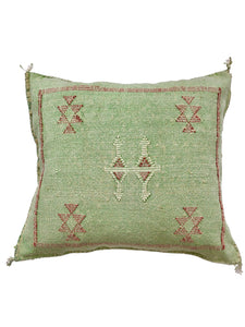 Cactus Silk Cushion Cover || Moroccan Mint