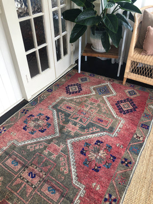 Vintage Turkish Area Rug - Feray