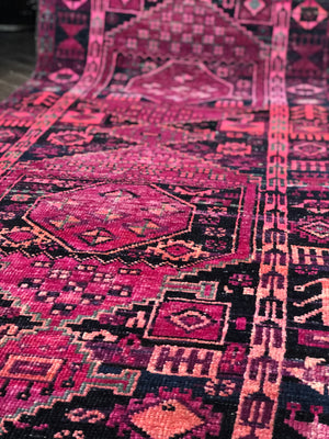 Vintage Persian Runner - Magenta Nights