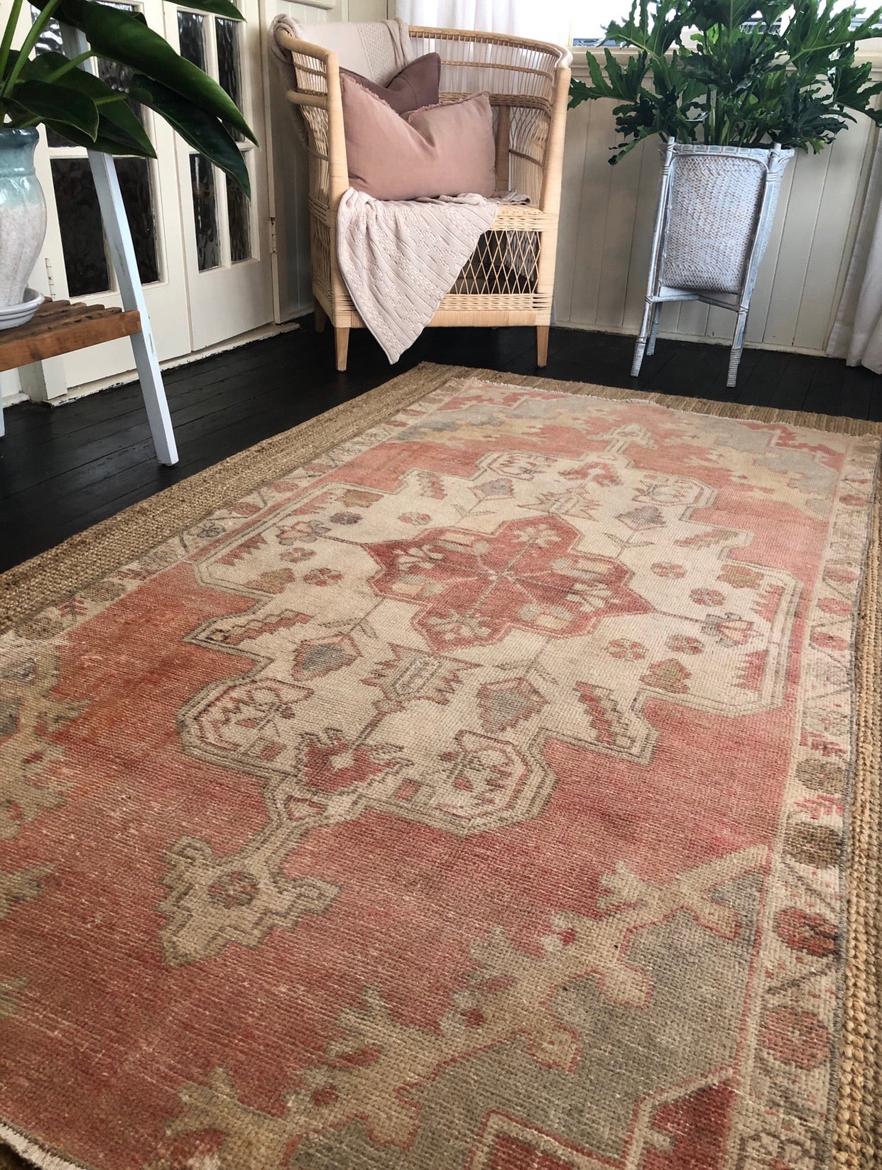 Vintage Turkish Area Rug - Celina