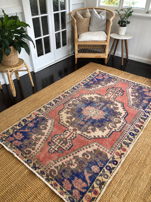 Vintage Turkish Area Rug - Katja