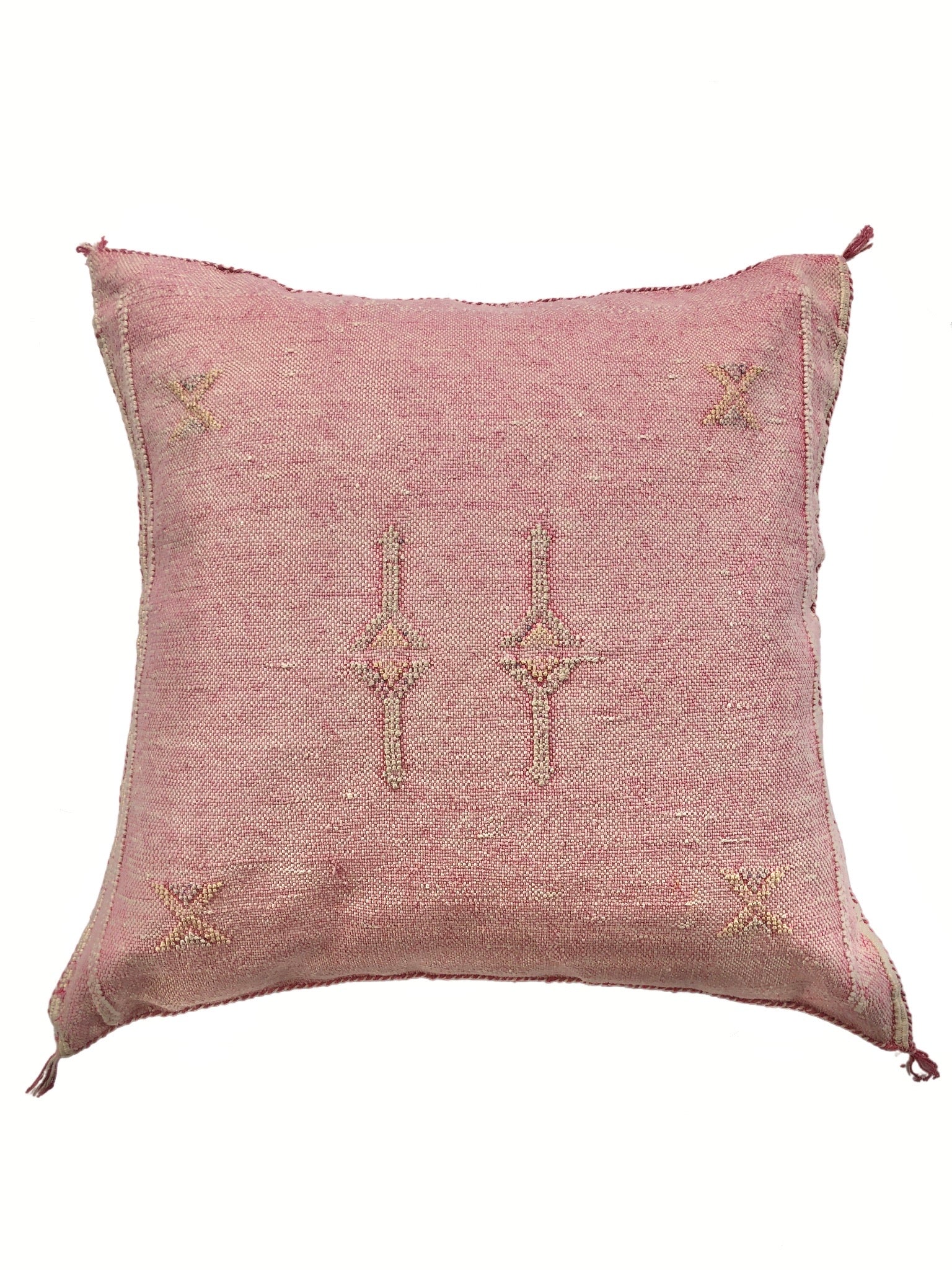 Cactus Silk Cushion Cover || Moroccan Pink