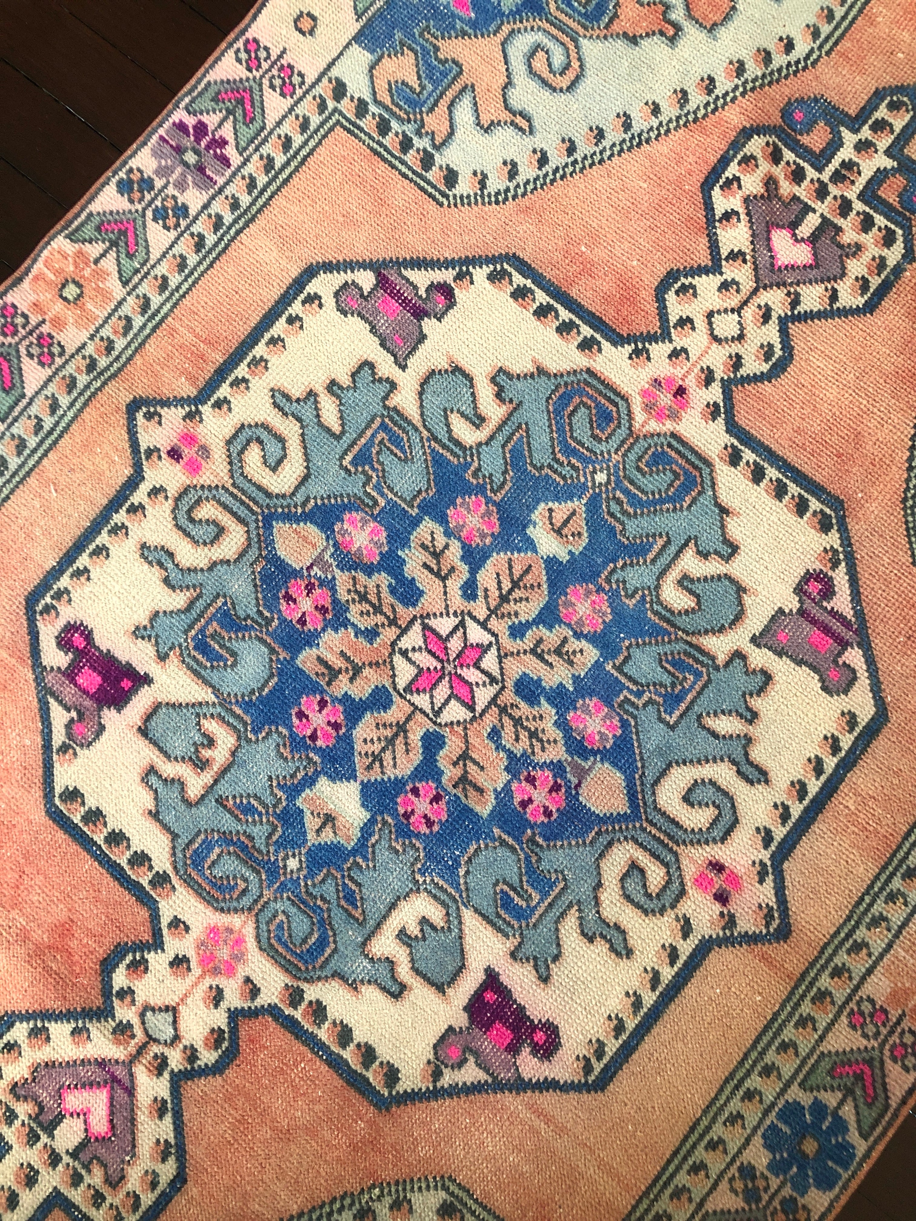 Vintage Turkish Area Rug - Claire