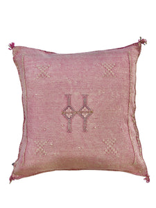 Cactus Silk Cushion Cover || Moroccan Pink