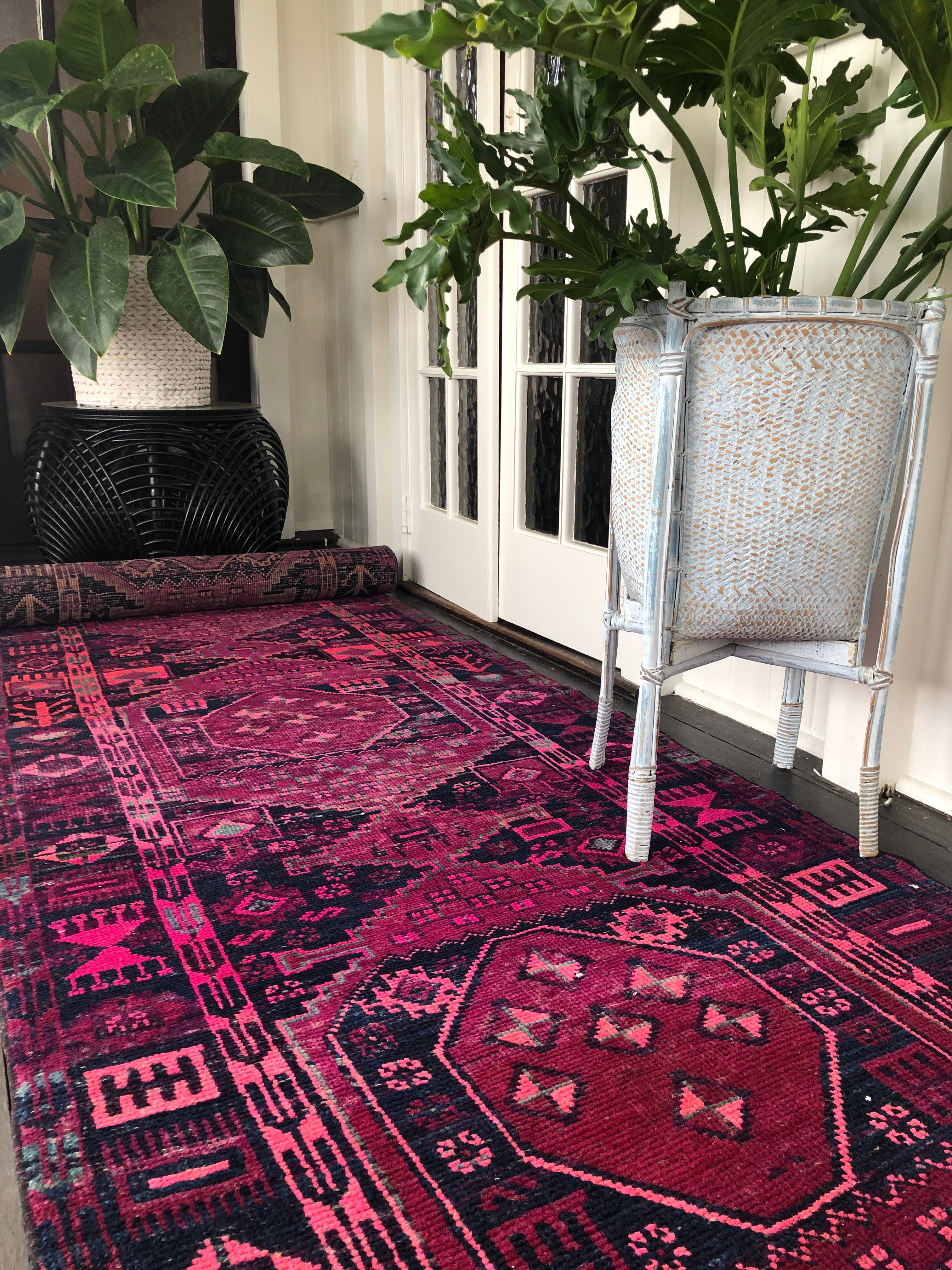 Vintage Persian Runner - Magenta Nights