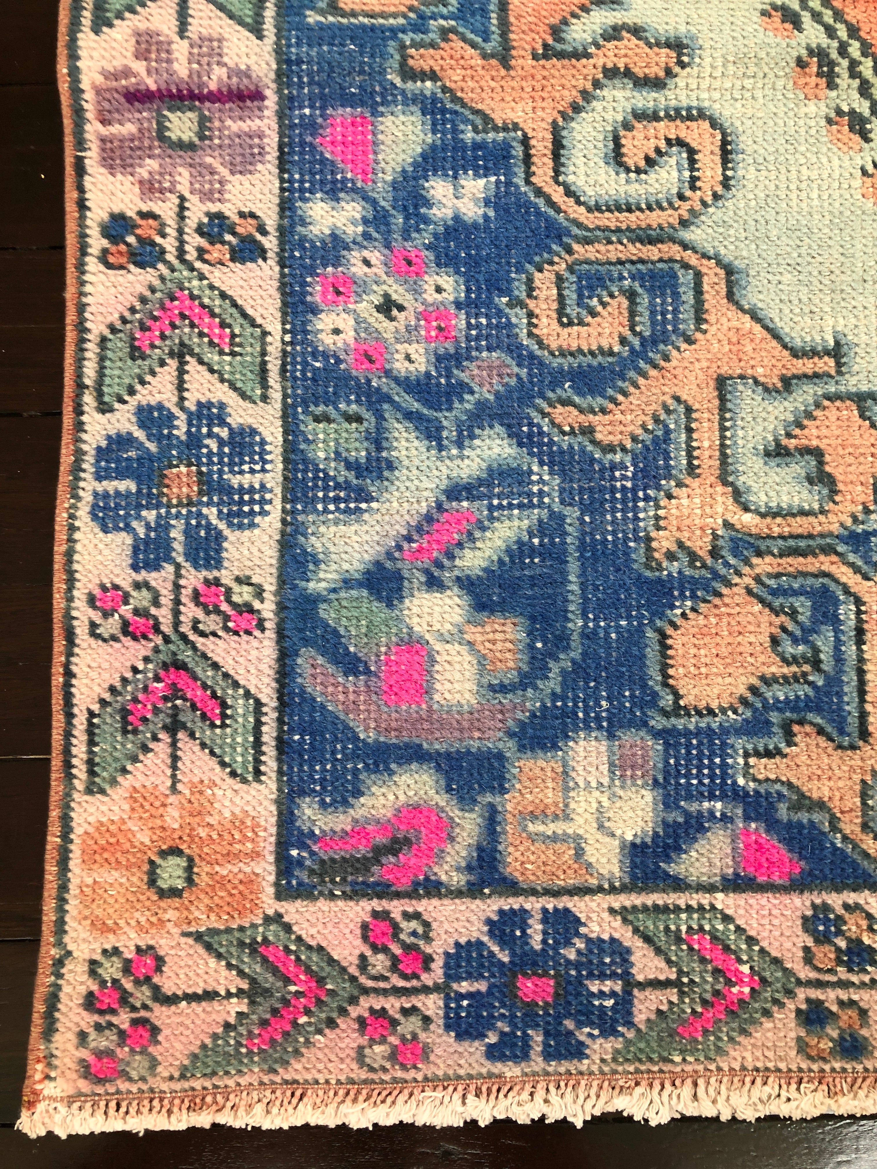 Vintage Turkish Area Rug - Claire