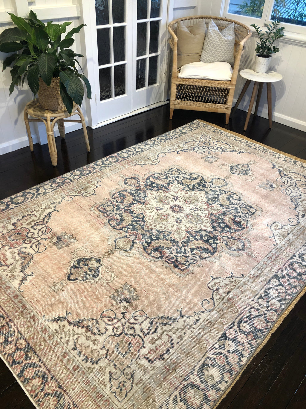 Vintage Turkish Area Rug - Custom listing for Ashleigh