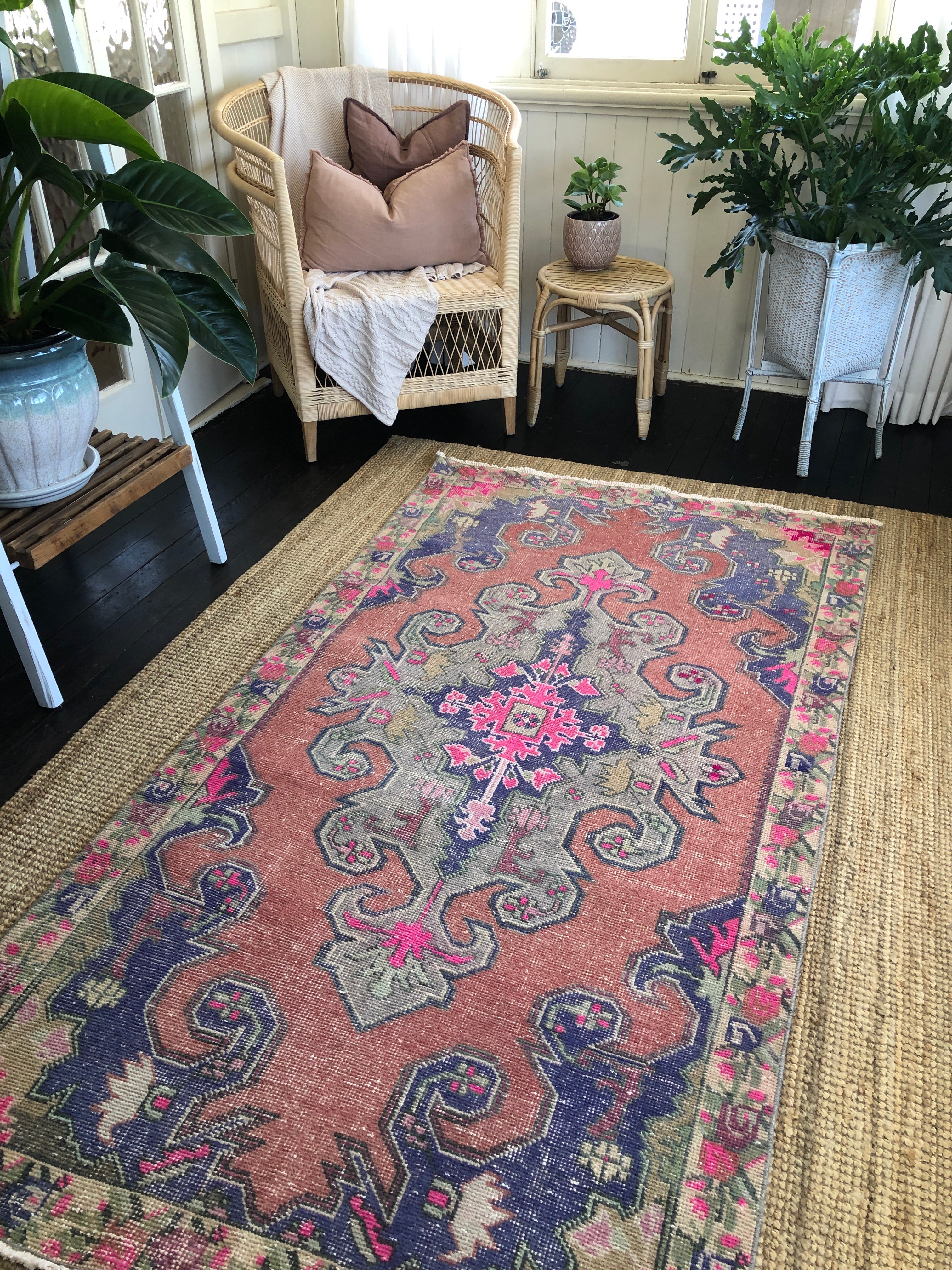 Vintage Turkish Area Rug - Sophia